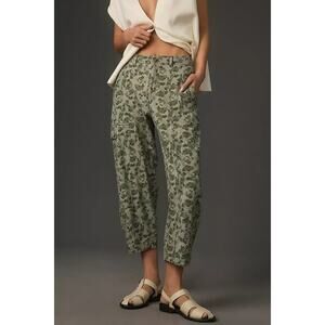 Anthropologie Women's Size 25 Camouflage The Camden Utility Barrel Trousers
